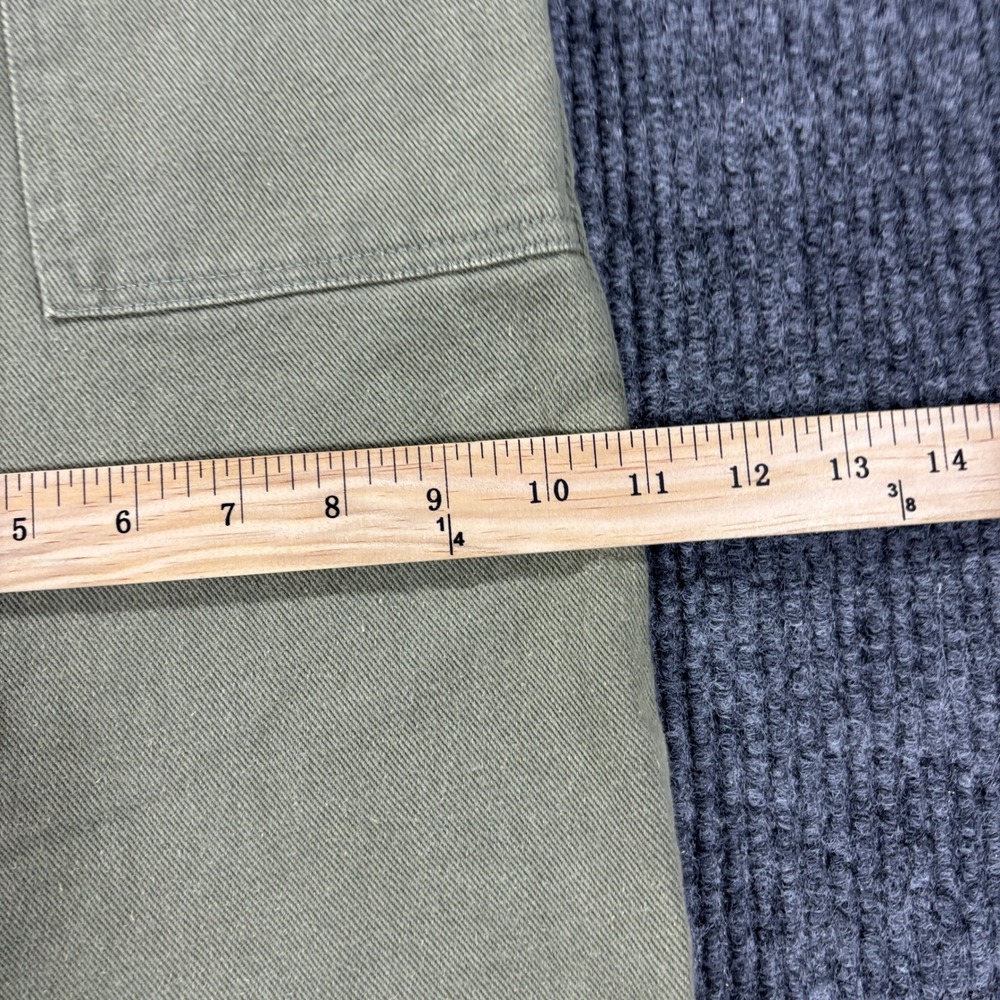 Cloud Ten Jogger Pants Women Large Olive Green High Rise Cotton Twill CP10439Y - Picture 5 of 12